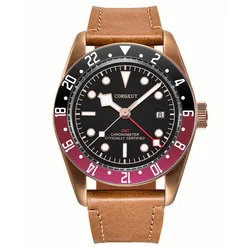 Corgeut NH34 Sport 20ATM   Watch PVD Coffee  Bronze Case Sapphire Glass Luminous Deployant Clasp Deepwaterproof