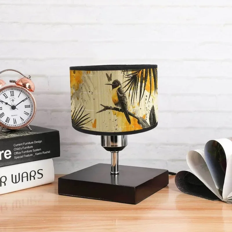 Nordic 30cm LampShades Vintage Bamboo Lamp Cover Floral Birds Table Pattern Floor Lamps Pendant Light Cafe Home Homestay Decor