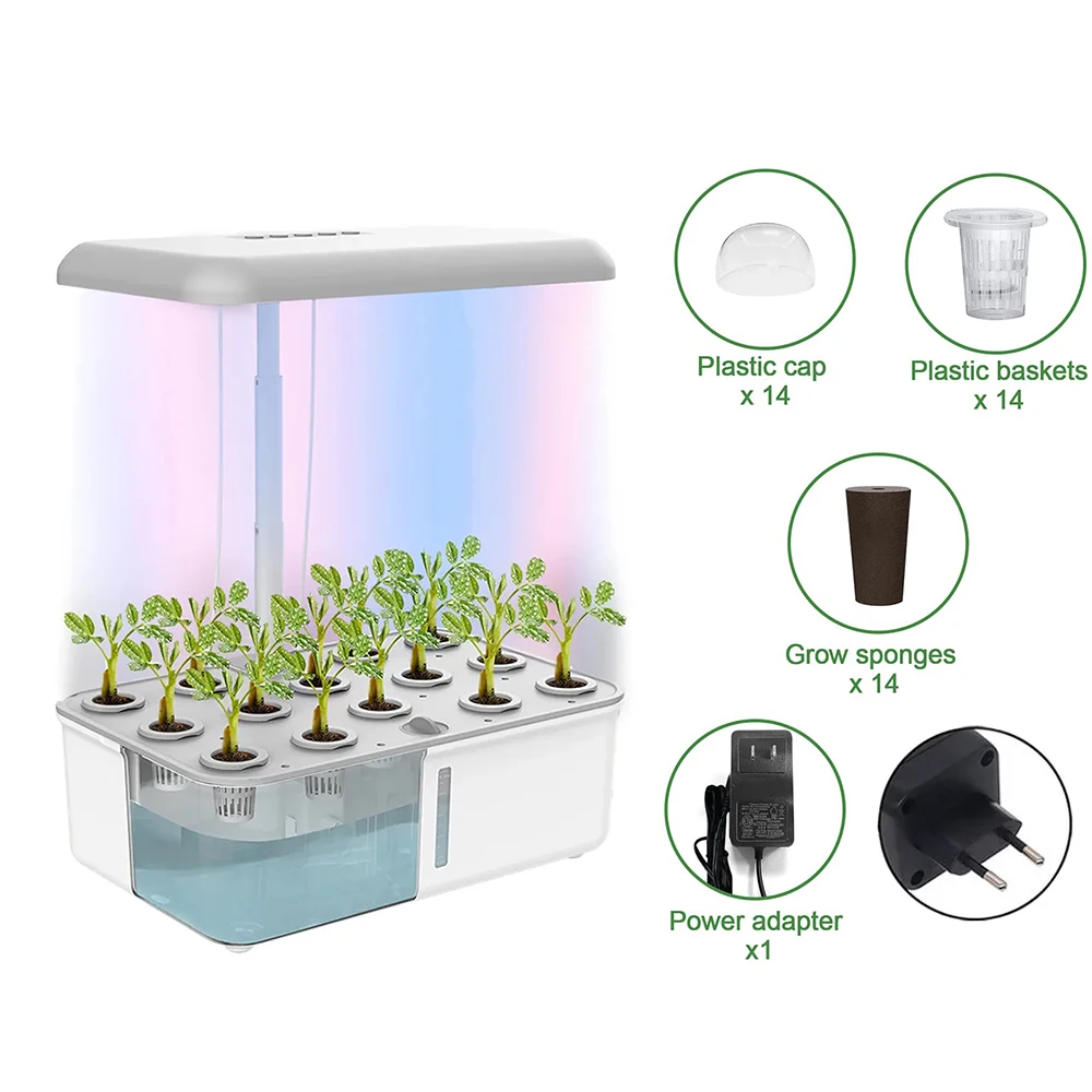 Tuya Wifi Hydoponics Kweeksysteem Met Led Grow Light Auto Pomp Smart Indoor Tuinieren Systeem Kruidentuinset Plantenbak Voor Thuis