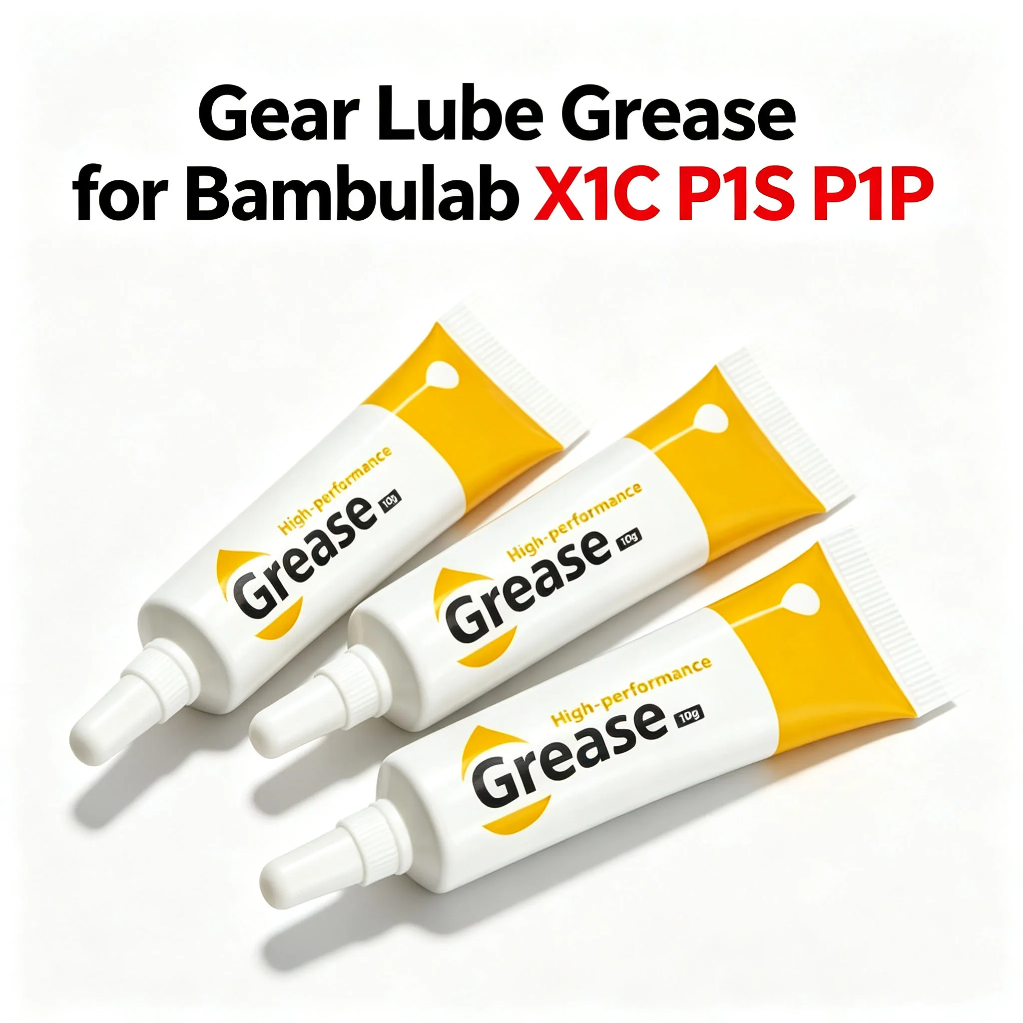 Gear Lube Grease for Bambulab X1C P1S P1P, Effective Noise Reduction Lubricant 3D Printer Maintenance Accessories