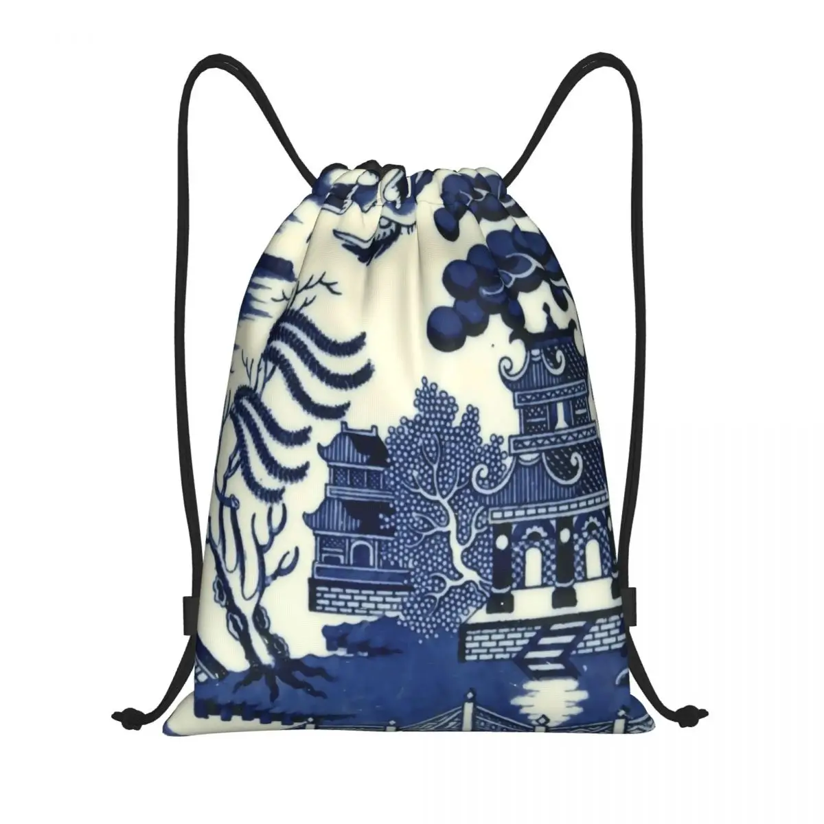 

Изготовленная на заказ антикварная иваная посуда, восточная сумка на шнурке для мужчин и женщин, легкий синий спортивный рюкзак для хранения в тренажерном зале