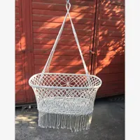 90X45X35cm White Cotton Baby Garden Hanging Hammock Baby Cribs Cotton Woven Rope Swing Patio Chair Seat Bedding Baby Care