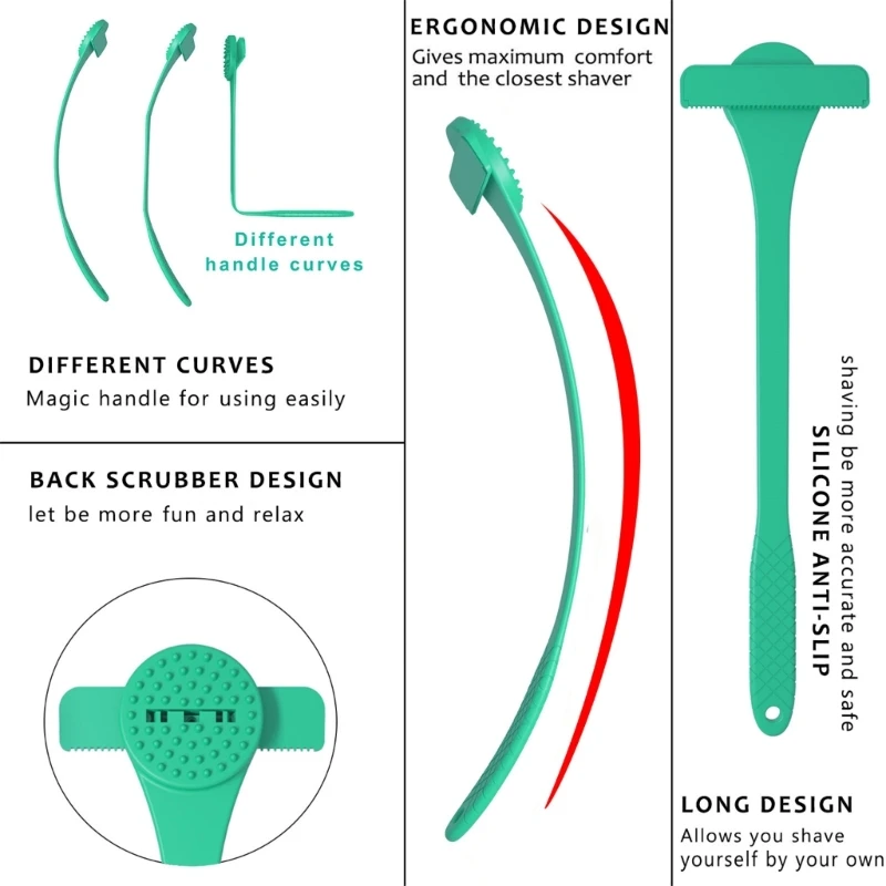 Quick and Safe Hair Removal Tool Curved Back Shaver Suitable for Adults and Man