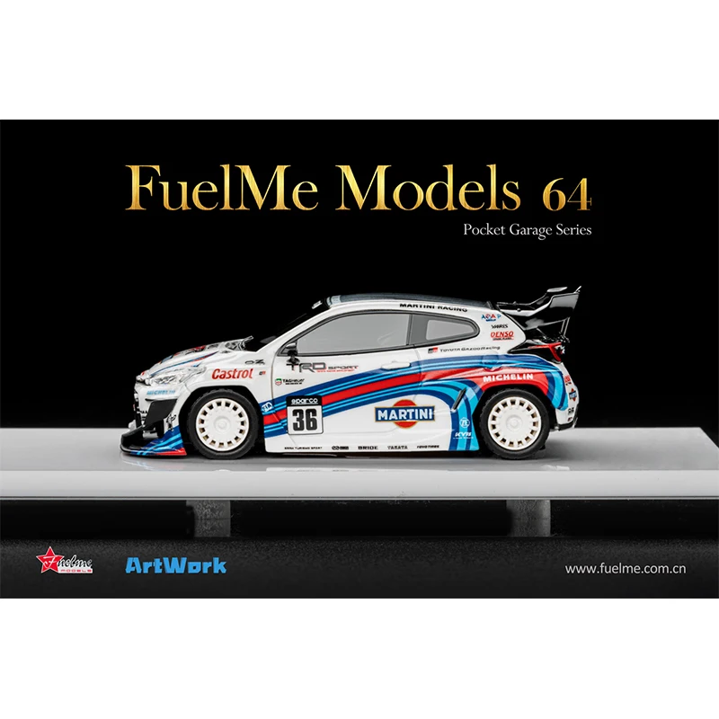 Fuelme In Stock 1:64 GR Pandem Yaris Resin Diorama Car Model Collection Miniature Carros Toys