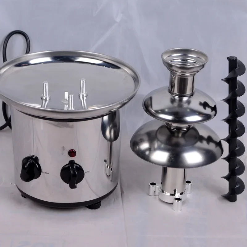 110V/220V 3 Tier Chocolate Fountain Machine for Home Use Birthday Party Baking Photography Chocolate Sauce Waterfall EL