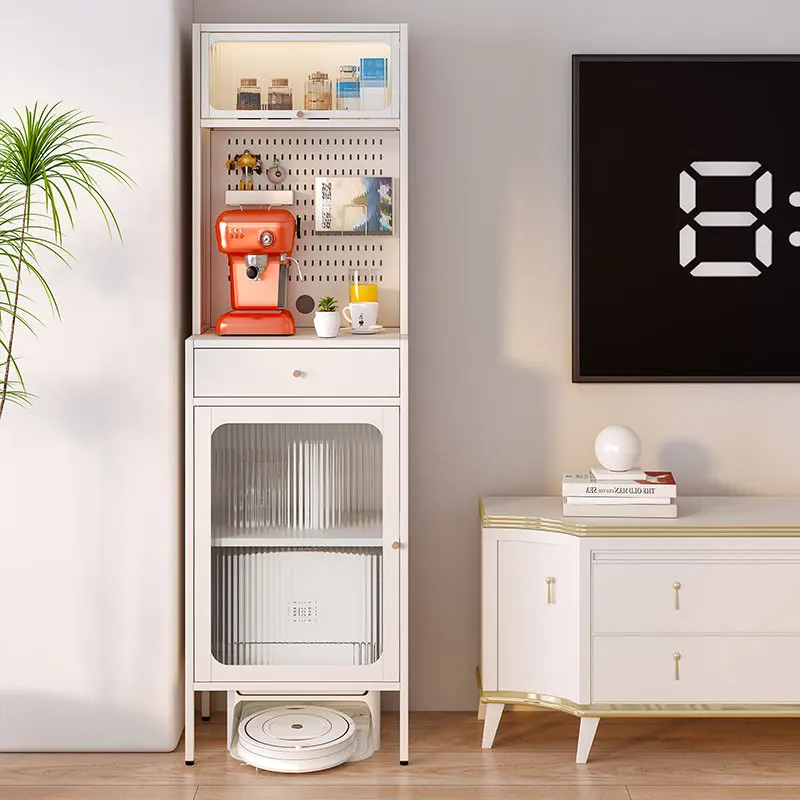 Living room sweeping robot shelf Narwal significant other sofa side several Japanese floor storage cabinet trolley