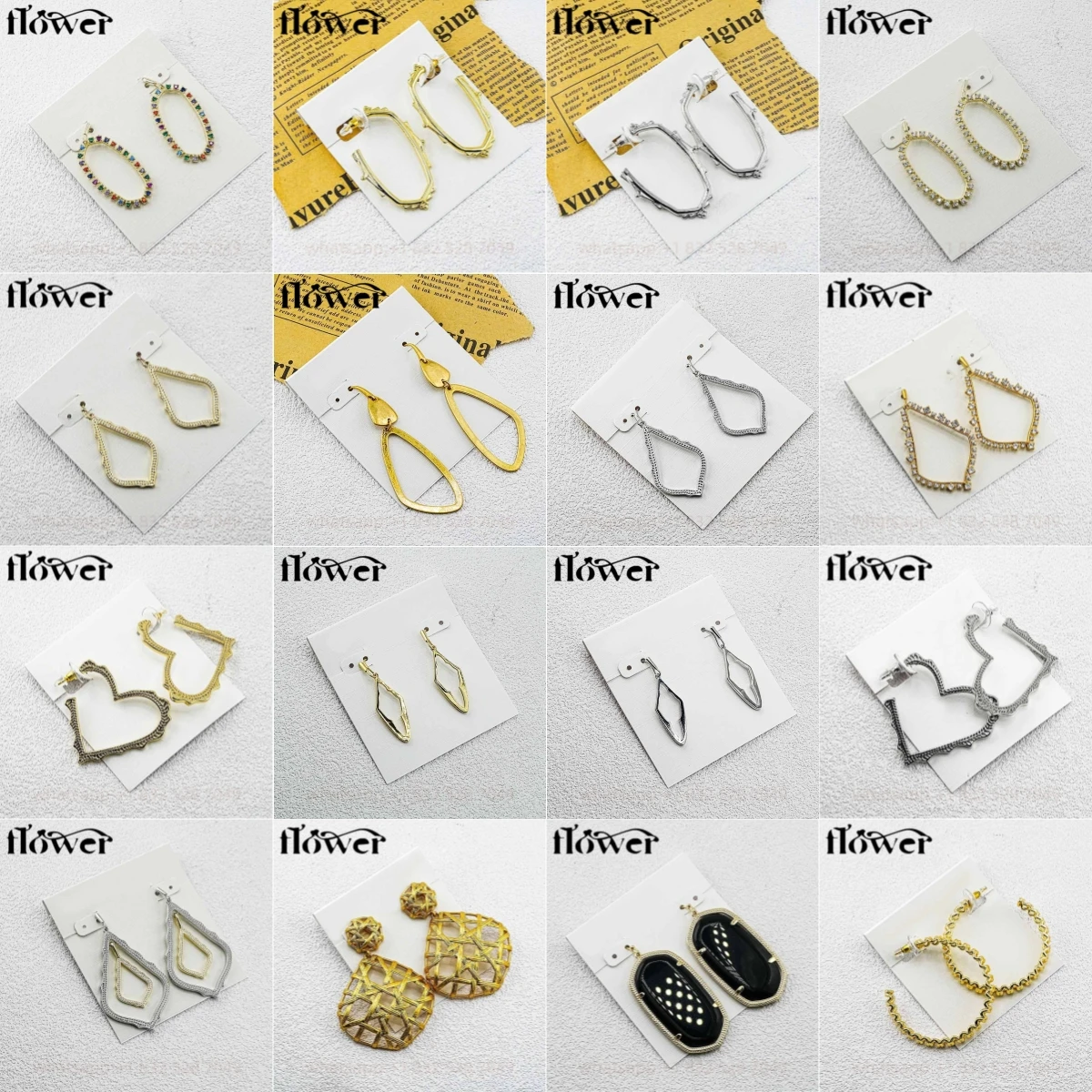 KS ماركة مجوهرات الذهب وأقراط امرأة هدية عيد الميلاد بيجو acier inoxydable الأزياء والمجوهرات