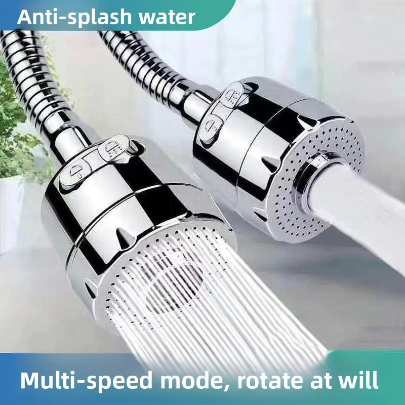

Kitchen faucet extender universal rotate stainless steel splash-proof handy gadget booster faucet shower filter