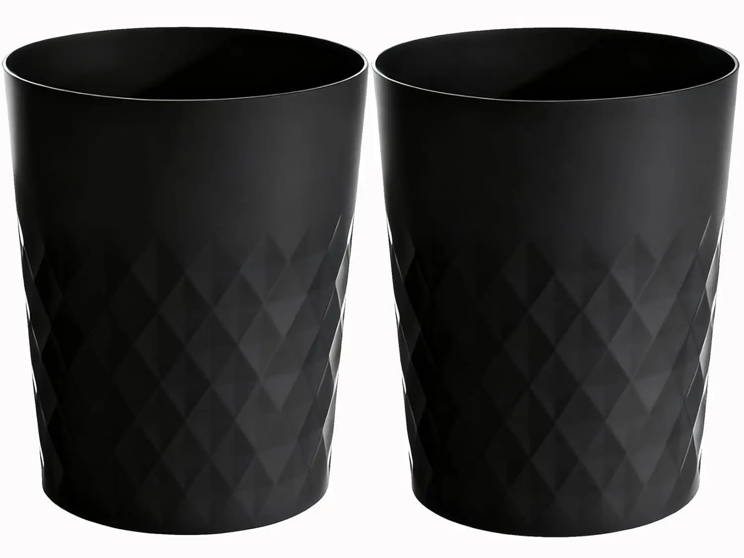 

1.8 Gallon Bathroom Trash Can 2 Pack - Garbage Bin for Bedroom, Office, Kitchen, Recycling