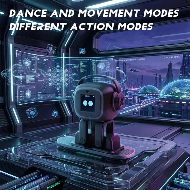 2026 New AI Desktop Robot, Multilingual Chat & Interactive Dancing, Cute Desktop Companion, Great Gift