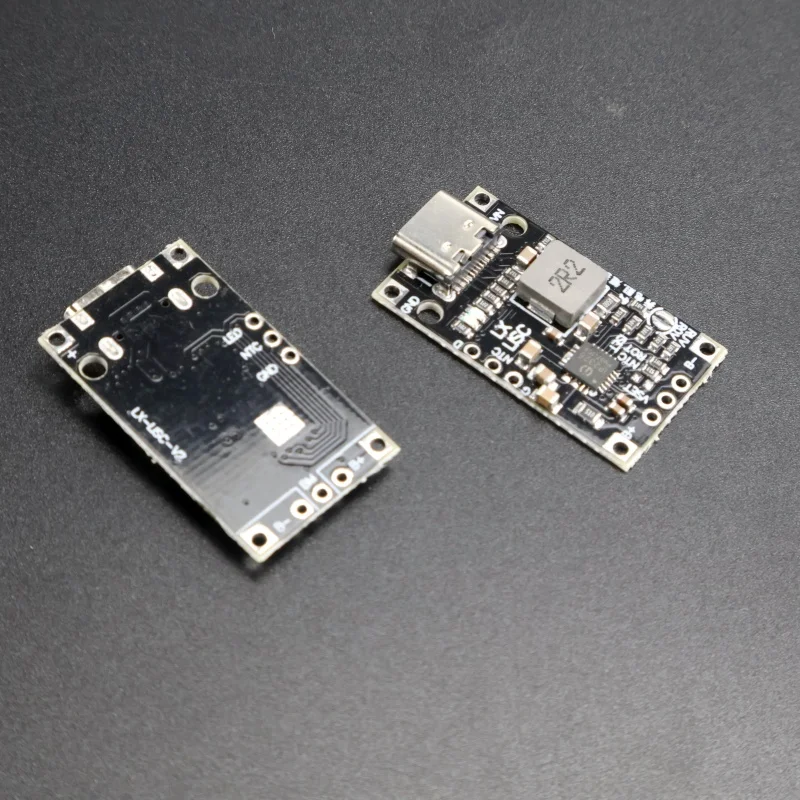 Type-C USB 2S/3S BMS 15W 8.4V 12.6V 1.5A リチウム電池充電ブーストモジュール、バランスサポート付き急速充電、インジケーター付き