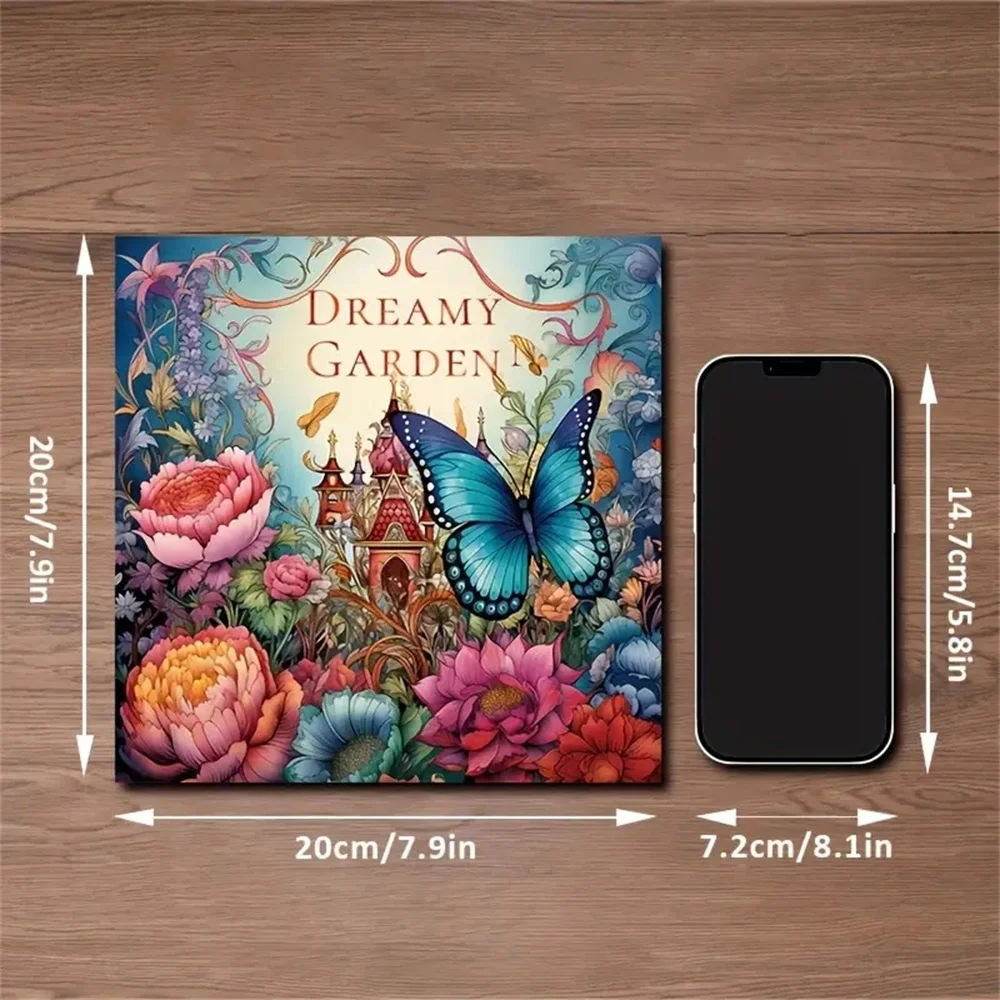 Imagem -03 - Arte Coloring Book Páginas Duplas Aliviar o Stress Kill Time Graffiti Painting Drawing Book Birthday Party Gift Original 20 Páginas