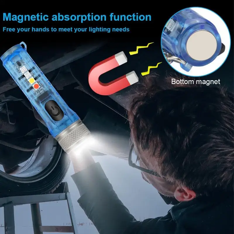 Mini Flashlight LED Mini Keychain Flashlights Waterproof Key Ring Light For Dog Walking Sleeping Reading Nice Gift For Family