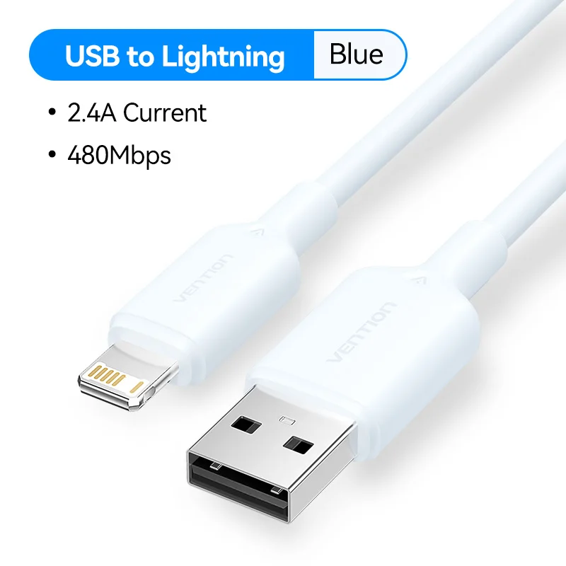 Ventie USB naar Lightning 12 W 2.4A Data Draad Snelle Oplaadkabel Voor iPhone 14 Pro 8-14 USB A naar Lightning Oplaadkabel Voor iPad