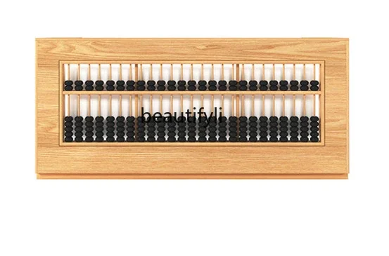 

New Chinese abacus cashier, retro solid wood teahouse restaurant health beauty foot therapy hotel, reception desk