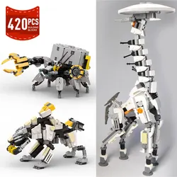 Moc Horizon Zero Dawned Shell Walker Long-necked beast saboteur building blocks Game Figure Mech Monster Dragon bricks toys gift