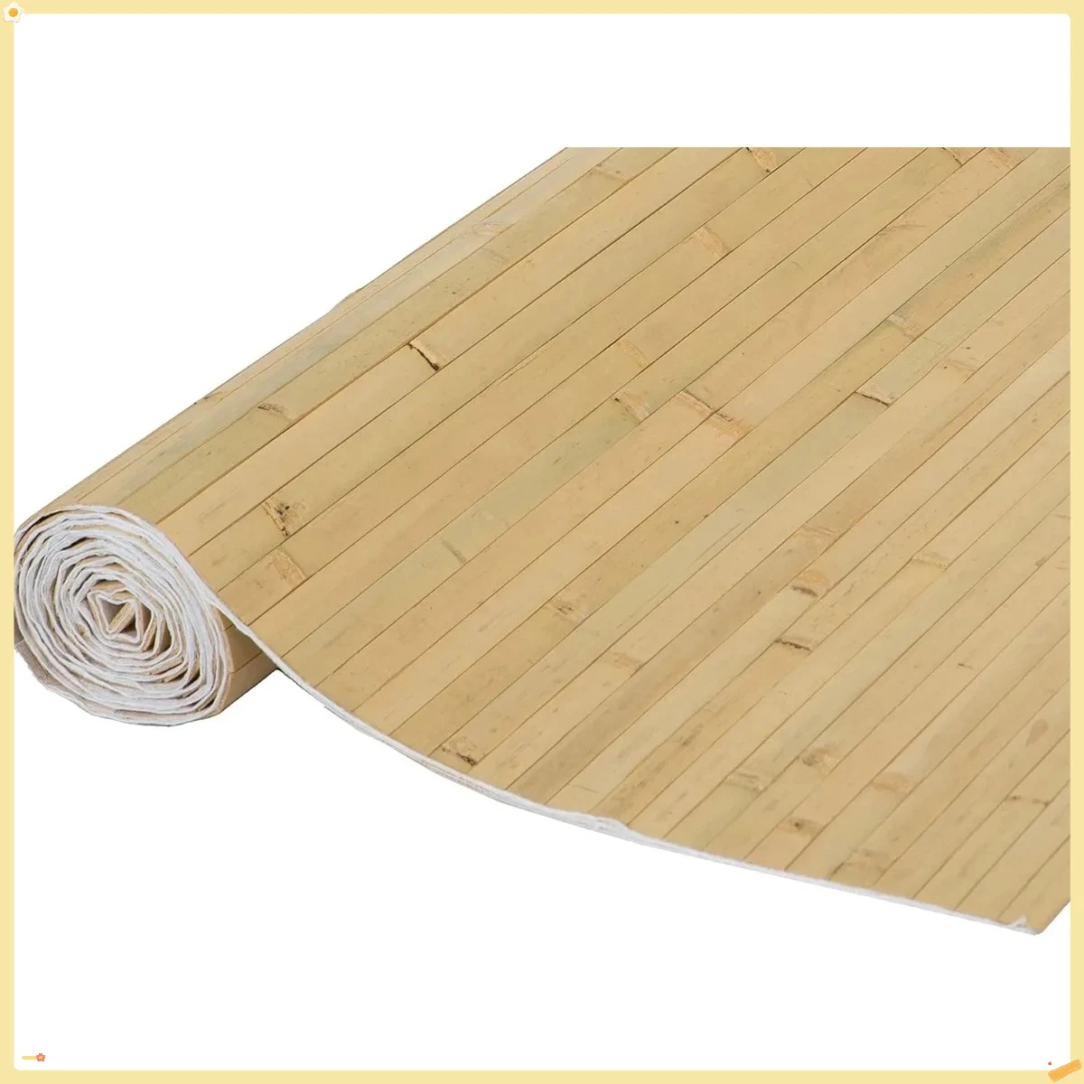 Natural Bamboo Wainscoting Panel 48x96 Raw Finish - Eco Friendly Textured Wall Decor for Bedroom, Living Room Interior Design