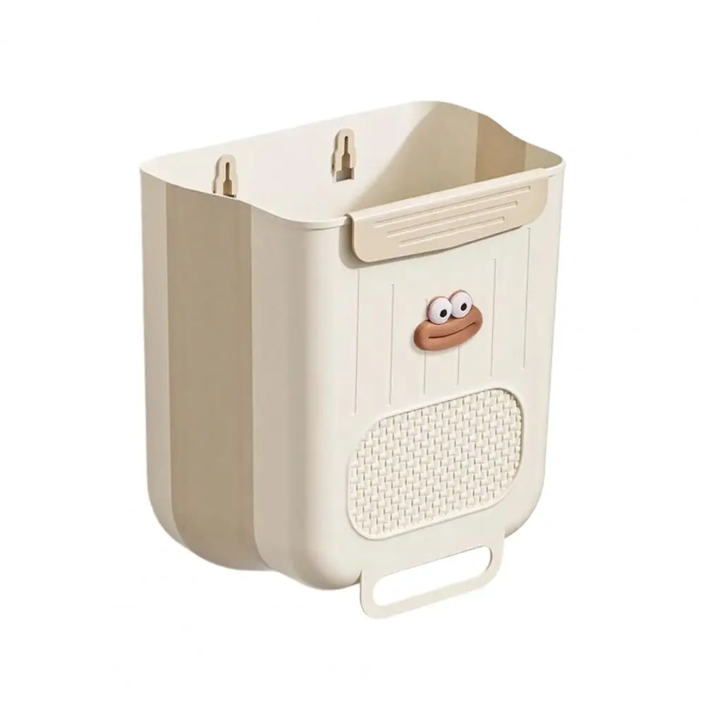 

Hanging Kitchen Trash Can for Cabinet Door Convenient Kitchen Waste Bin Collapsible Garbage Bin under Sink for Kitchen Bathroom