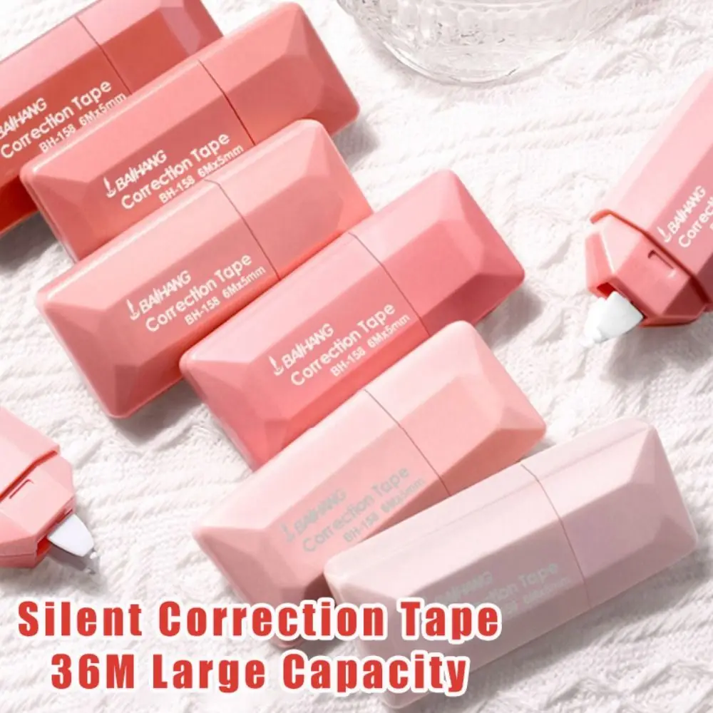 6PCS/Set Silent Correction Tape Gradient Color 36M Large Capacity Student Alteration Tape Correction Stationery