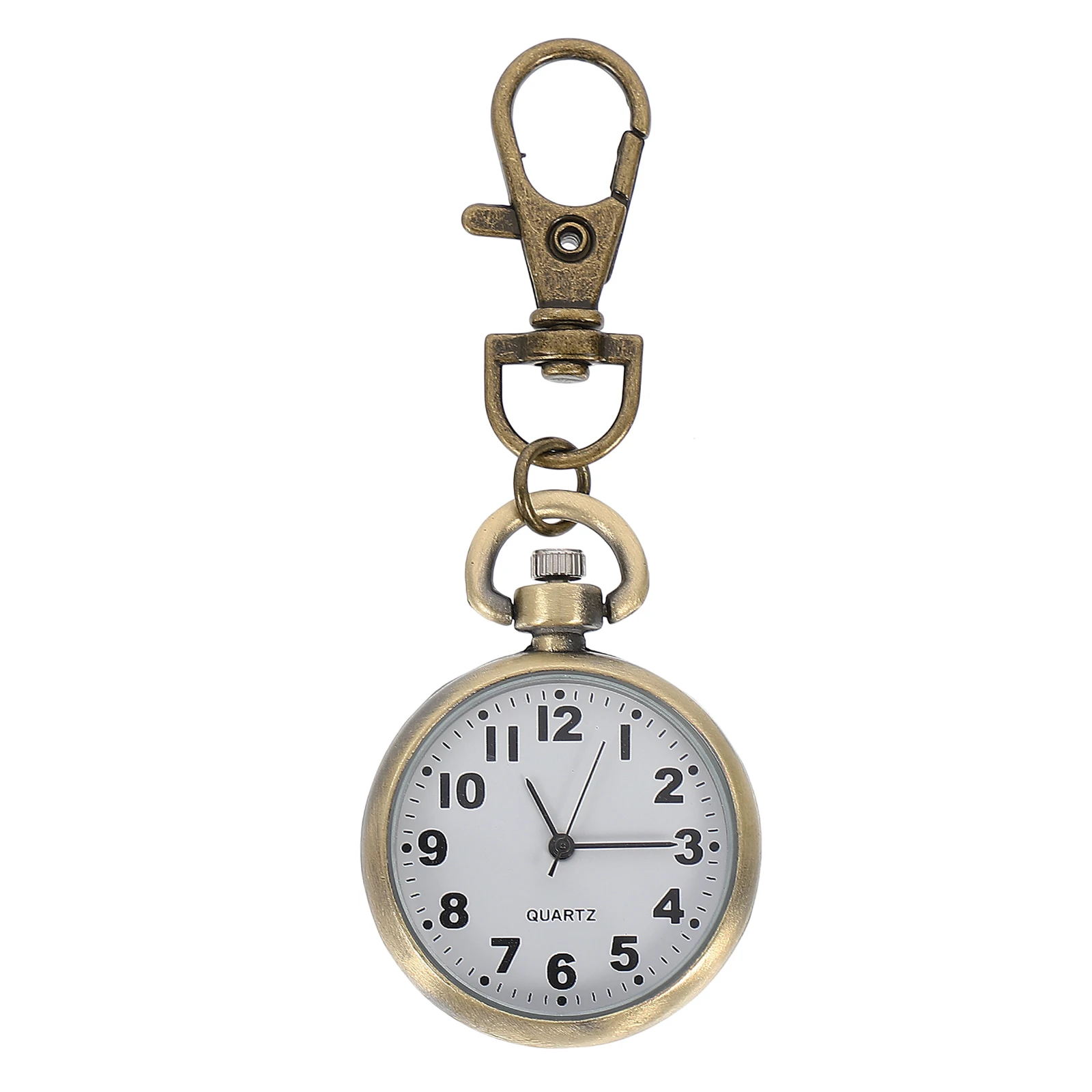 

Qinggu Digital Face Hanging Watch for Nurses Students Keychain Pocket Watches Women Men Durable Craftsmanship Non Fall Exam Use
