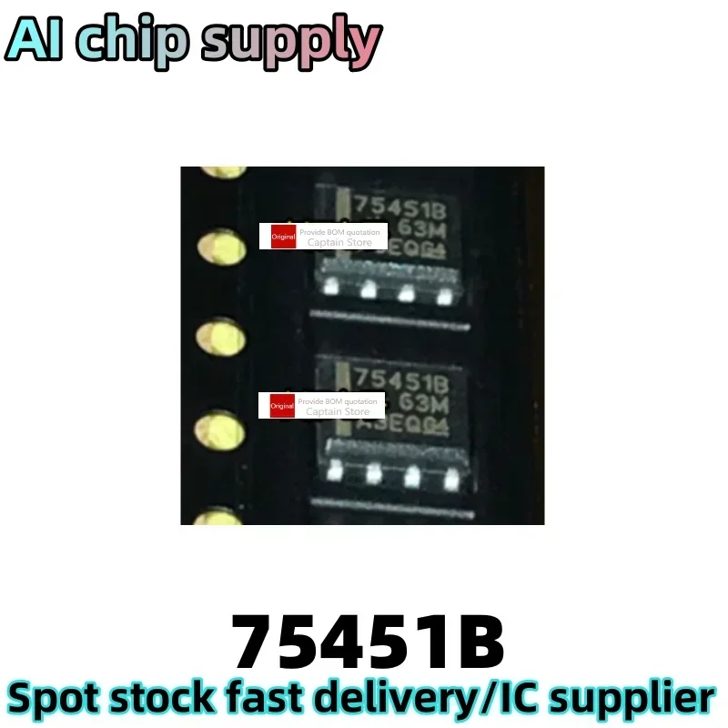 5PCS SN75451 SN75451BDR SOP8 75451B patch 8-pin