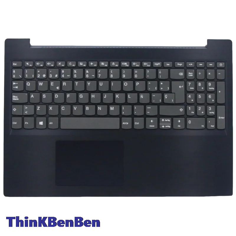 ES Spanisch Blau Tastatur Ober Fall Palmrest Shell Cover Für Lenovo Ideapad L340 15 15IWL 15API 5CB0S16588