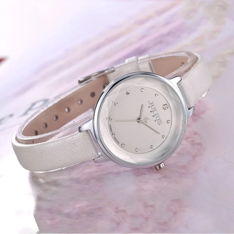 Top Thin Lady Women's Watch Japan Mov't Hours Fine Fashion Woman Real Leather Clock Girl's Birthday Gift No Box