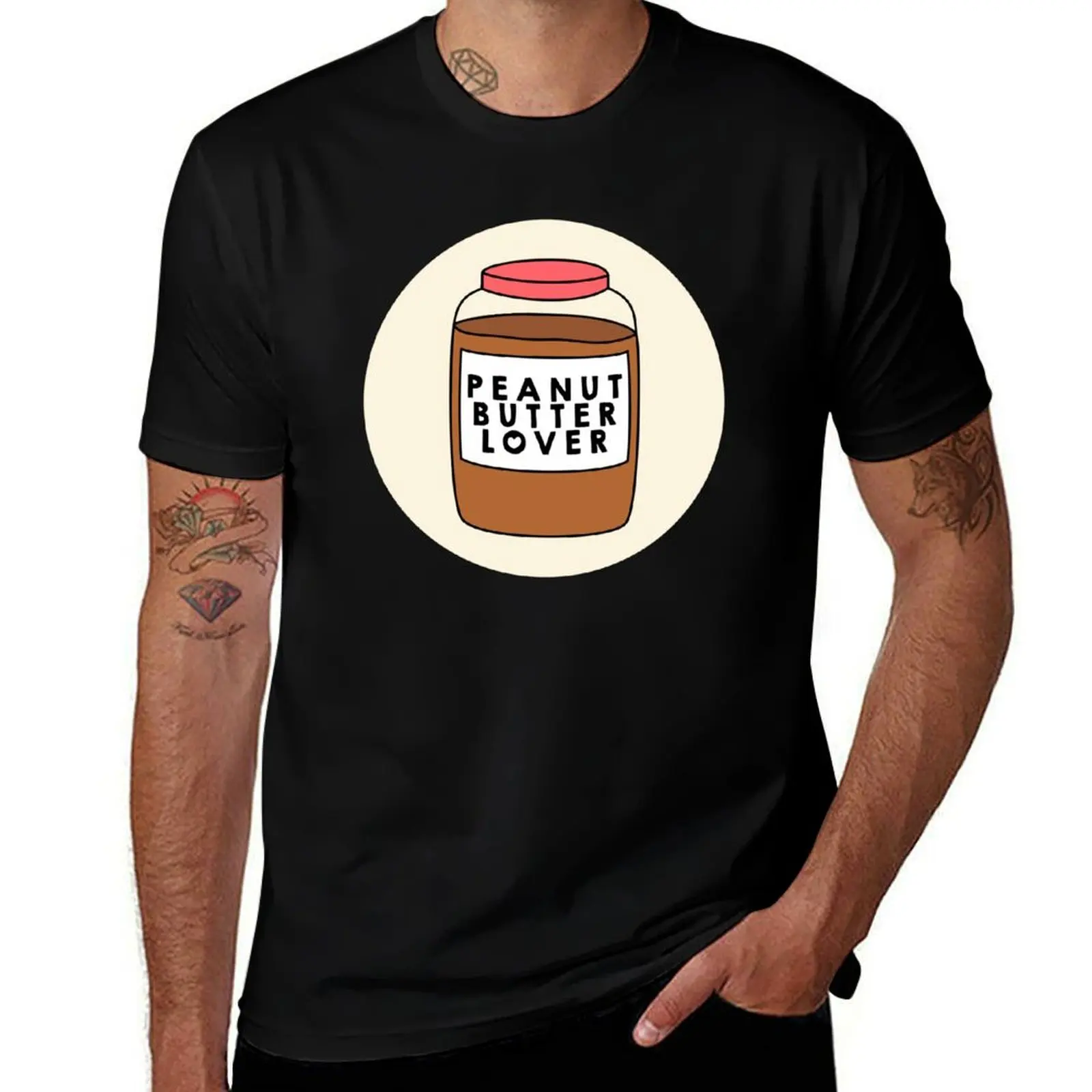 

Peanut Butter Lover T-Shirt summer tops for a boy Man t-shirt mens tall t shirts