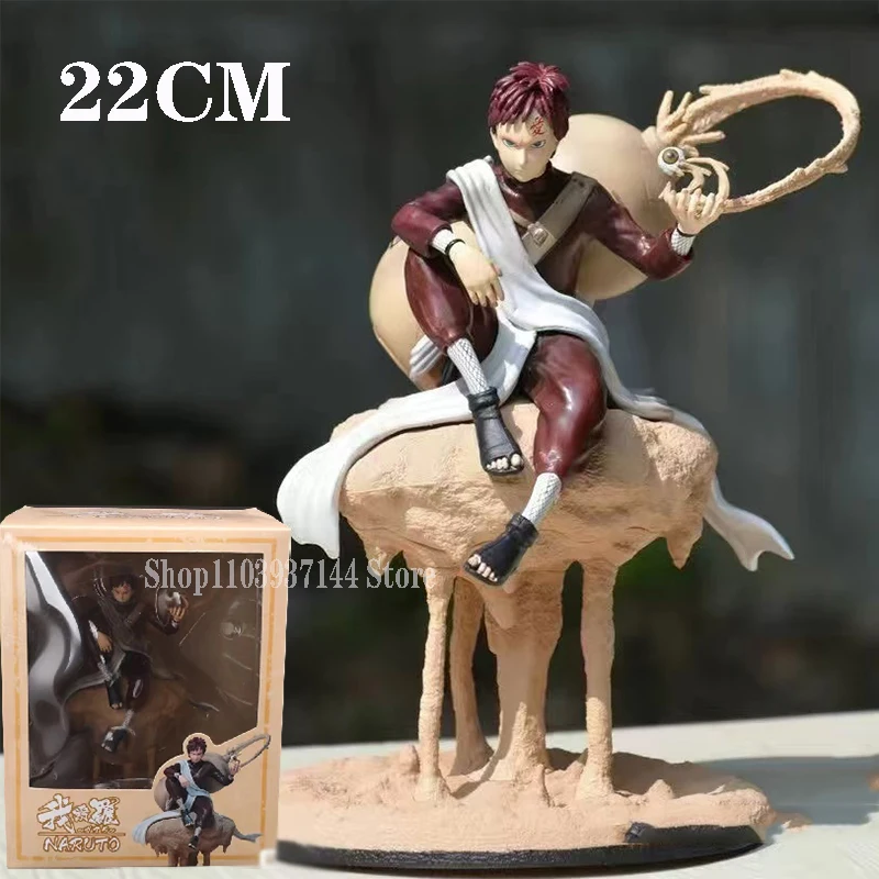 

Anime Gaara Naruto Action Figure 22cm VIBRATION Gaara Figure Sandstorm Toys Sitting Model PVC Collectible Figurine Birthday Gift