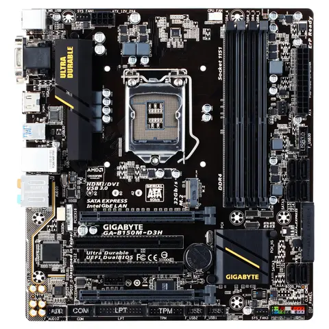 Scheda madre Gigabyte GA-B150M-D3H usata scheda madre Micro ATX da 64GB LGA 1151 DDR4