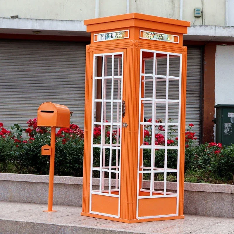 Outdoor art decoration pink telephone booth photography props for wedding london telephone booth pink telephone booth