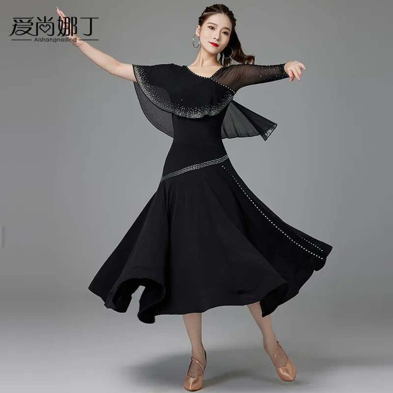 

2026 Modern Dance Dress Competition Performance New Waltz Dance Dress 7162