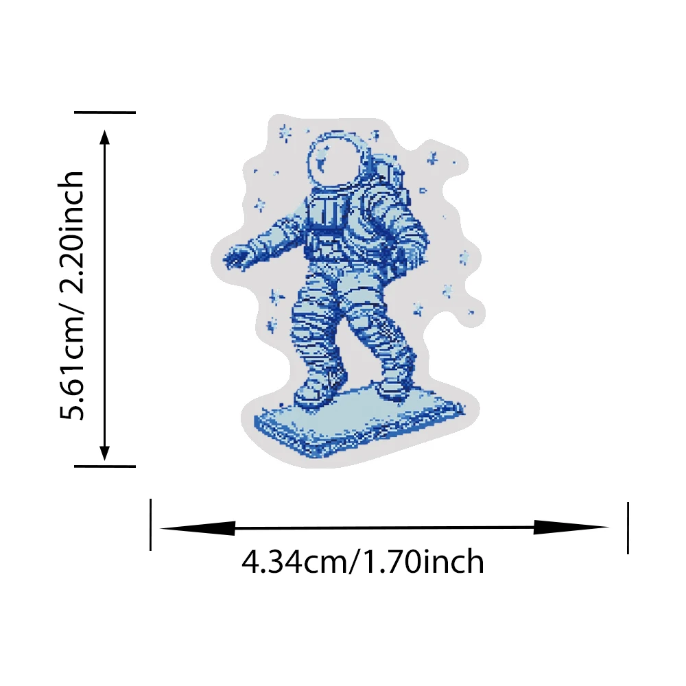 50 قطعة من ملصقات الفضاء الأزرق الإبداعية صورة غرفة المعيشة جراب هاتف القهوة المحمول الأمتعة ملصق هدية غالاكسي الفضاء الخارجي الشارات #2