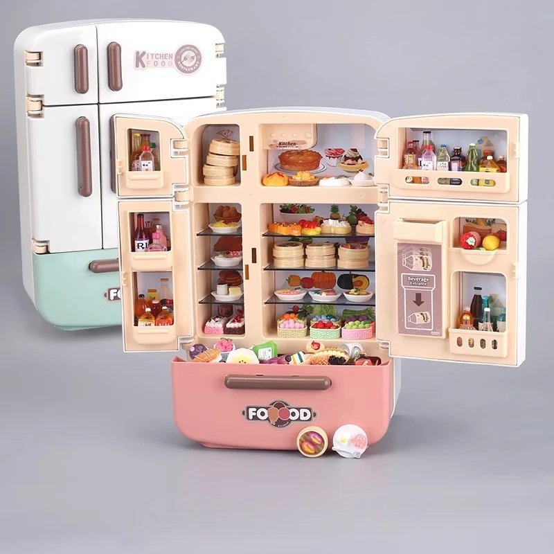 Simulated Mini Refrigerator Kitchen Appliance Decoration for 1/10 RC Crawler Car TRX4 Defender AXIAL SCX10 RC4WD D90 TRX6 Parts