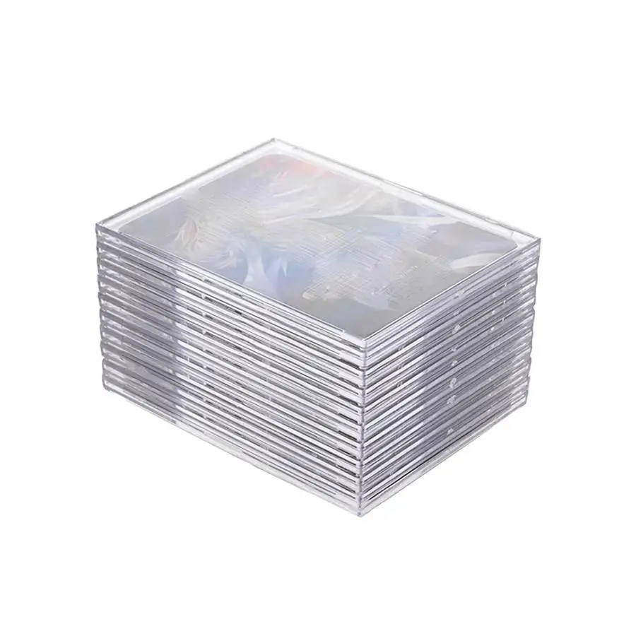 3-20pcs Clear Acrylic Card Case, Tabletop Picture Holders, Display Frame for Photocards, Collectible Card, Desk Decor XJM view 3