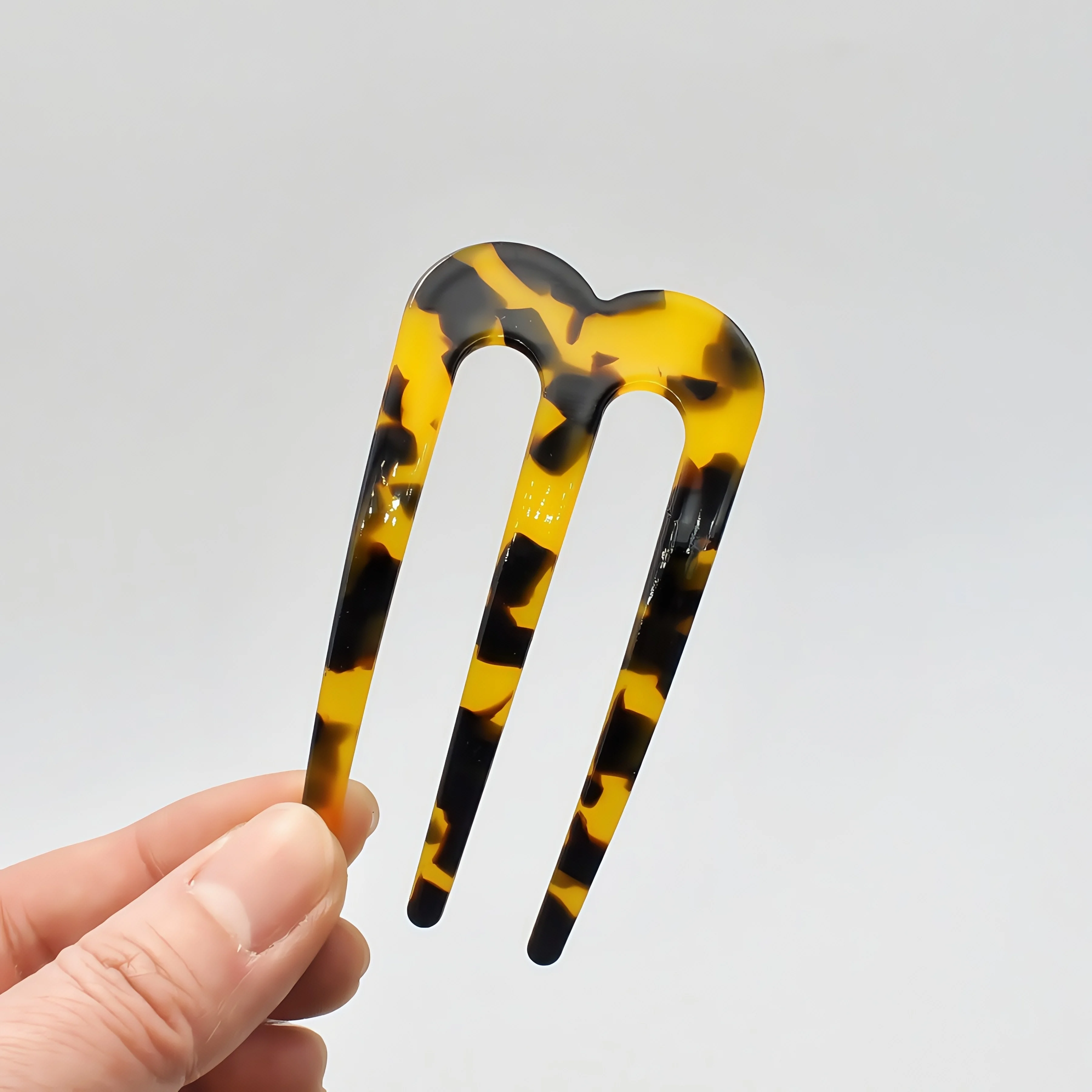 2pcs Women's Multicolor Acetic Acid U-Shaped Hairpin Bun Holder Chinese Style Hairpin French Low Bun Hairpin Mother's Day Gift image 3
