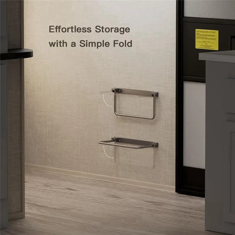 AT33 Foldable Aluminum RV Shoe Rack Camping Storage Box Rack for Outdoor Use