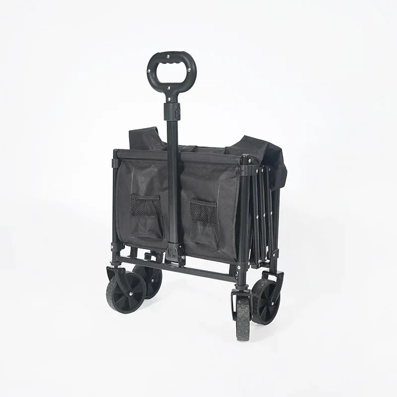 2026 Customizable All-Terrain Folding Wagon Large Capacity Outdoor Multi-Function Portable Mesh Shopping Cart Conveniently Campi