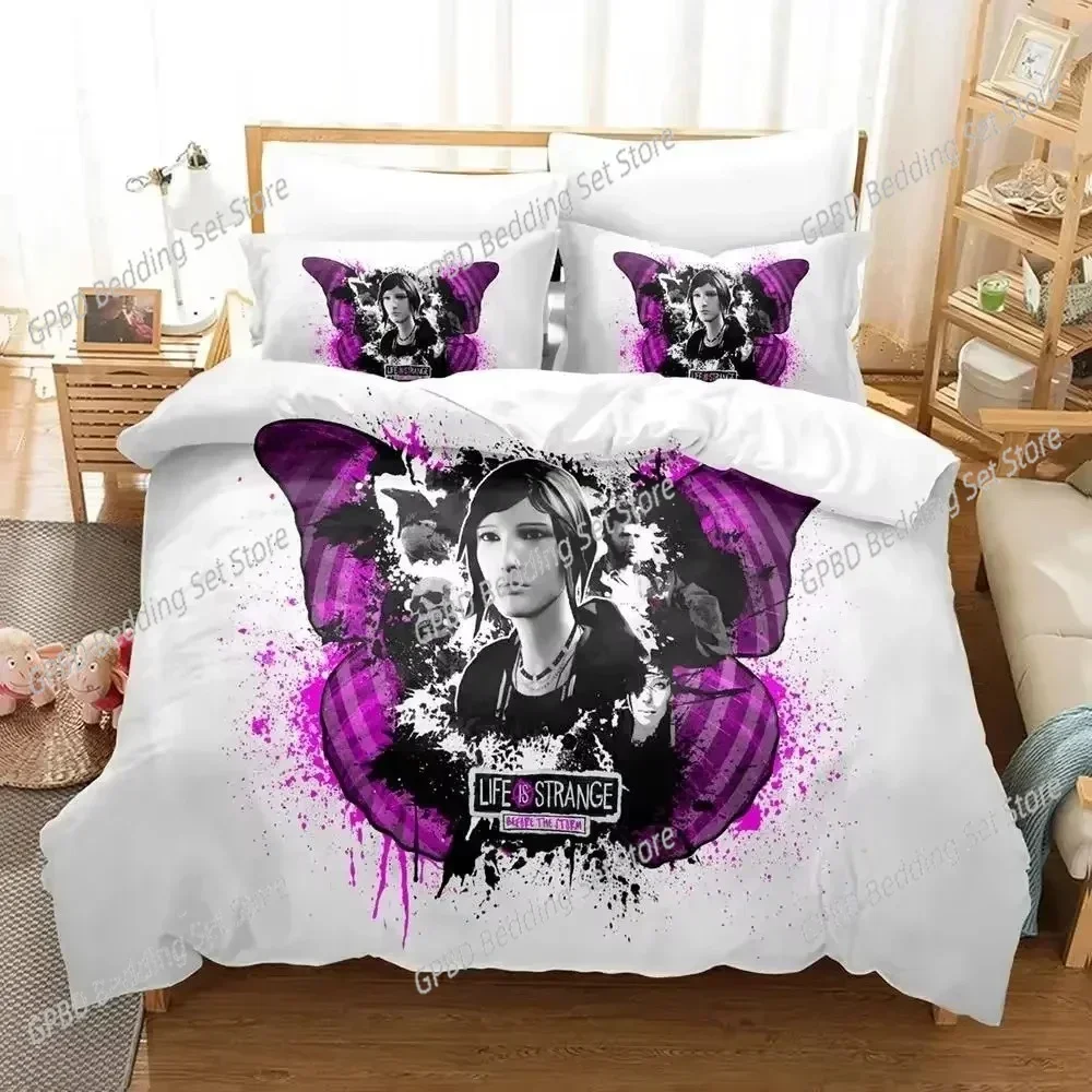 Game Life is Strange Before the Storm 3D NEW Duvet Cover Pillowcase Bedding Set Adult Boy Girl Bedroom Decoration Single Double