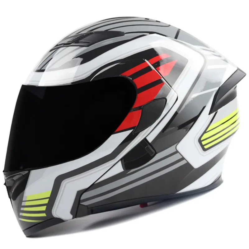 

New Full Face Motorcycle Helmet with Dual Lens Stylish Fast Release Racing Helmet Off-road Helmet Casco Casque Moto