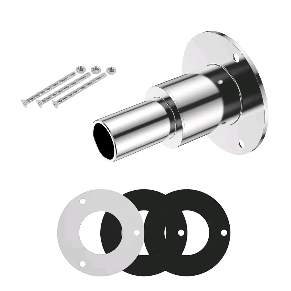 24 مللي متر الفولاذ المقاوم للصدأ من خلال بدن العادم المناسب أنبوب الأنابيب المقبس الأجهزة جزء الهواء سخان الديزل اكسسوارات لسيارة قارب شاحنة