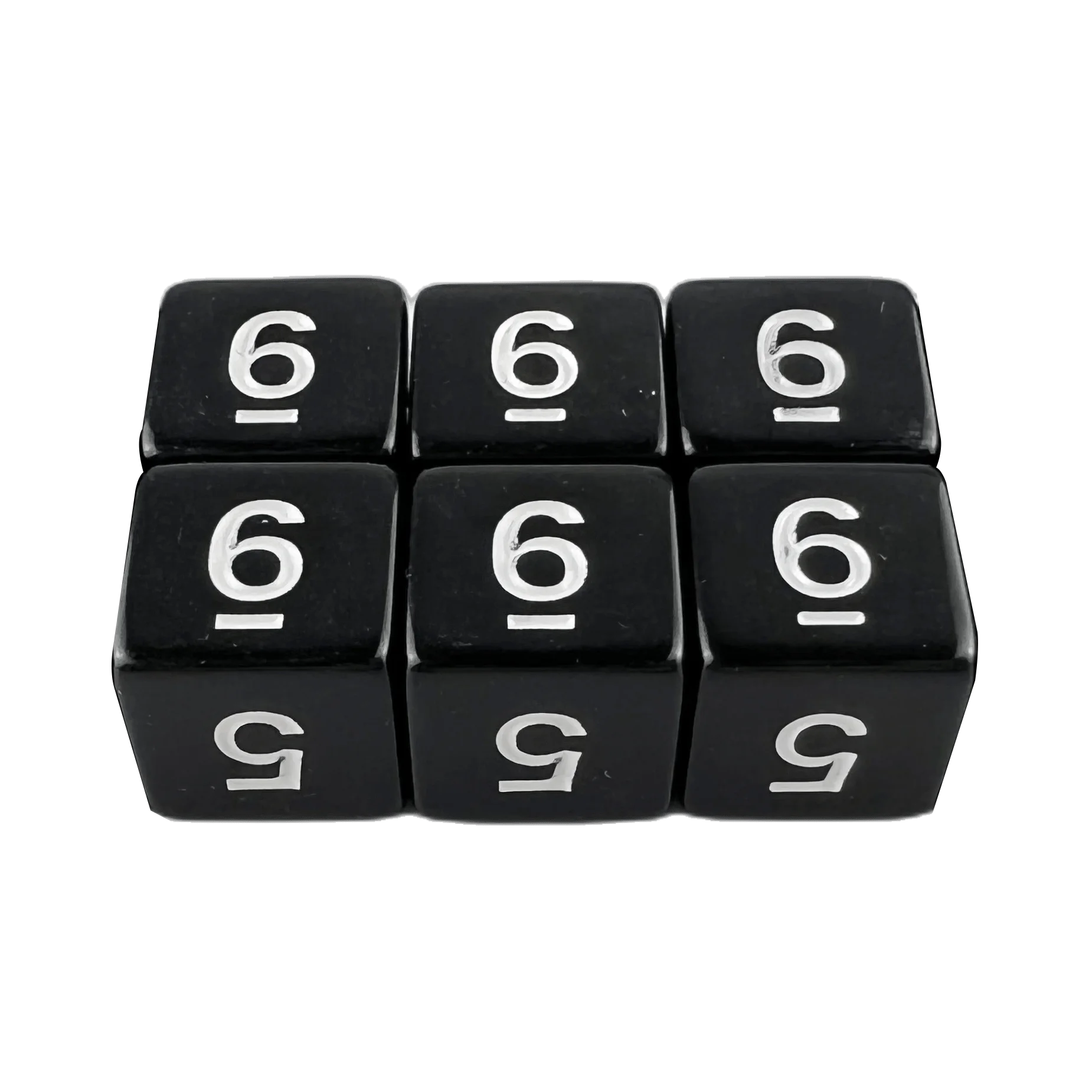 

Набор кубиков D6, 6 шт./компл., многогранные прозрачные кубики с 6 сторонами для ролевых игр, DND, COC, развлекательных настольных игр