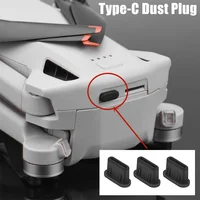 Tapón antipolvo de silicona suave tipo C para DJI, cubierta para cuerpo Mini 3 Pro, puerto de carga de Control remoto RC-N1/DJI RC, a prueba de polvo