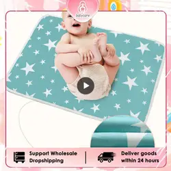 Waterproof Diaper Reusable Diapers For Children Portable Foldable Baby Changing Mat Waterproof Mattress Sheets