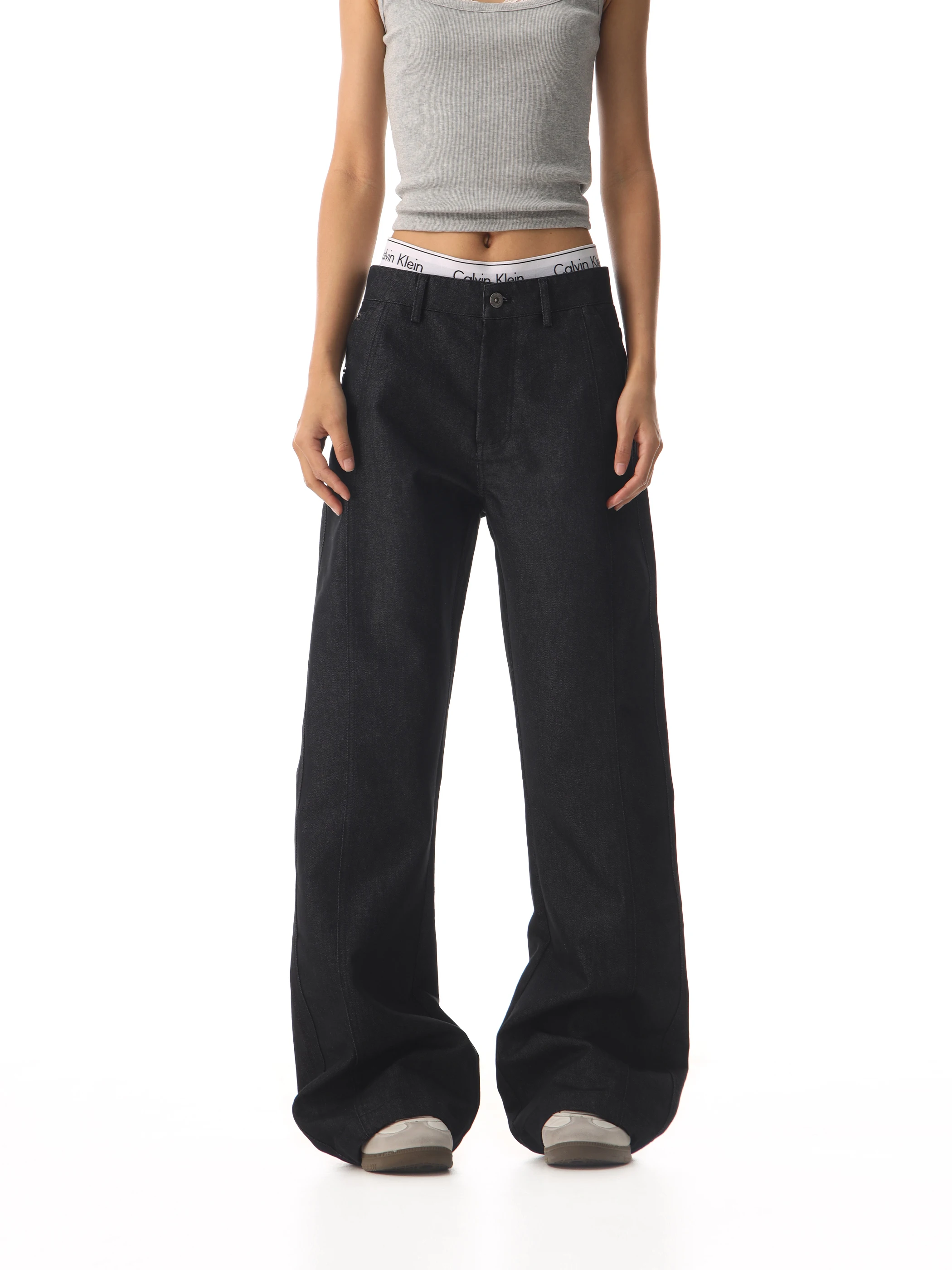 

Джинсы Waed Bla, женские свободные широкие брюки, прямые утягивающие брюки длиной до пола, повседневные брюки в стиле ретро