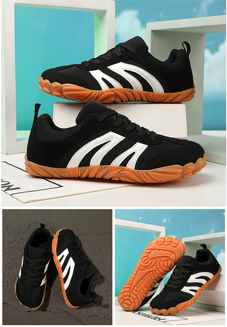 Unisex Barfußschuhe mit breiter Zehenpartie, Freizeit-Sportschuhe für Damen, Laufschuhe, minimalistische, rutschfeste, atmungsaktive Walking-Sportschuhe – Detail 17