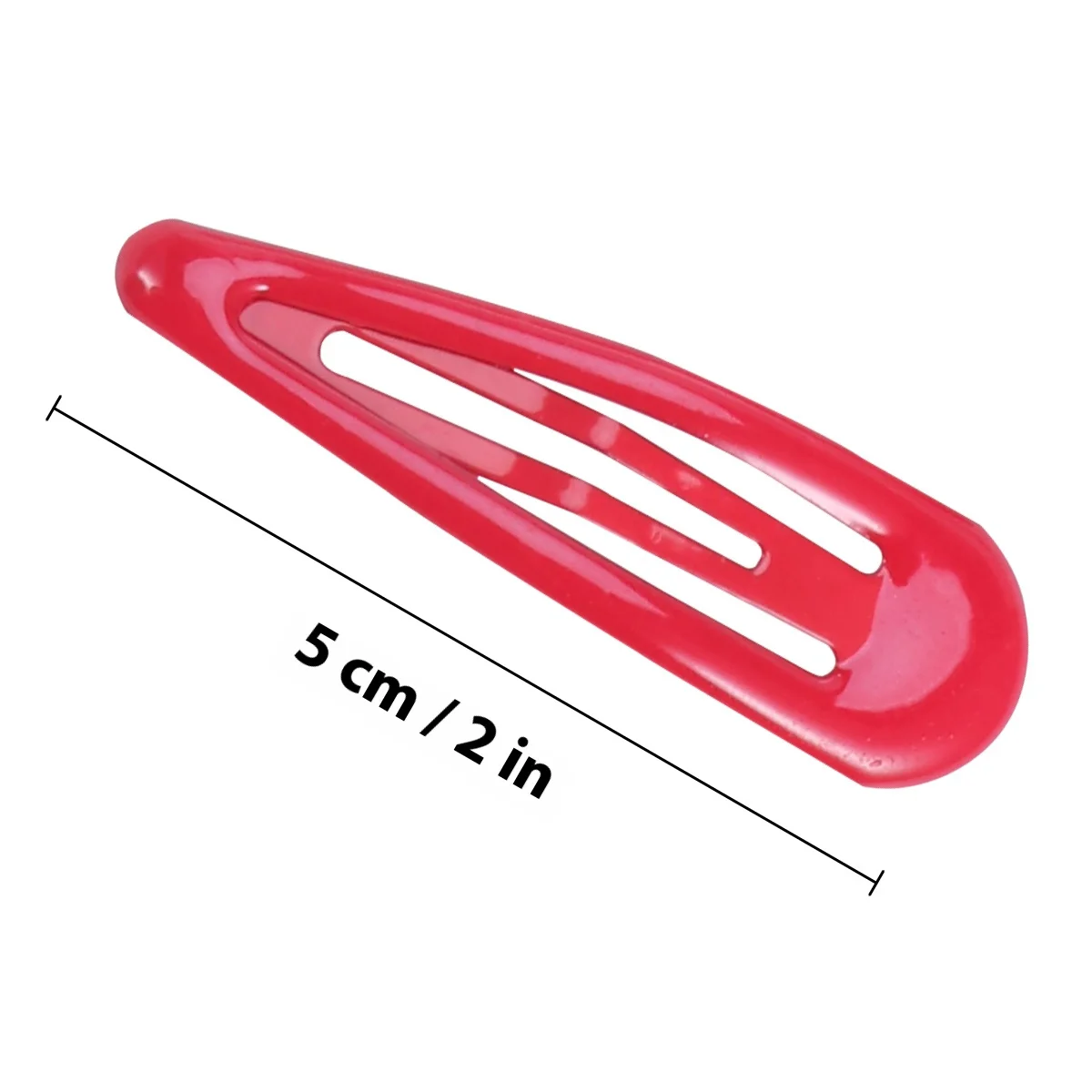 50 قطعة مشابك شعر ملونة للفتيات تصميم على شكل قطرة ماء معدنية إكسسوارات شعر للأطفال للاستخدام اليومي مناسبة خاصة