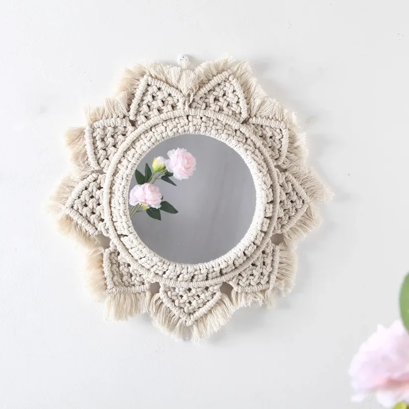 مرآة تزيين فاخرة خفيفة، مرايا زخرفية بسيطة وحديثة، مرآة مكياج أنيقة مصممة Espejo Decorativo لتزيين المنزل