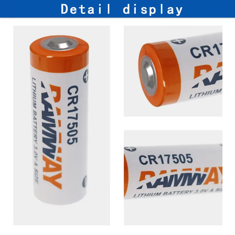 CR17505 2300mAh 3V primaire lithiumbatterij voor slimme watermeters, rookmelders, GPS-locators, IoT-apparaten