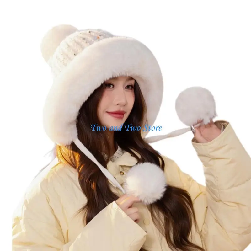 

HX6F Versatiles Snow Hat Autumn Ear Warmer Hat Travel Friendly Hat Artistic Youth Hat for Men, Women, and Children